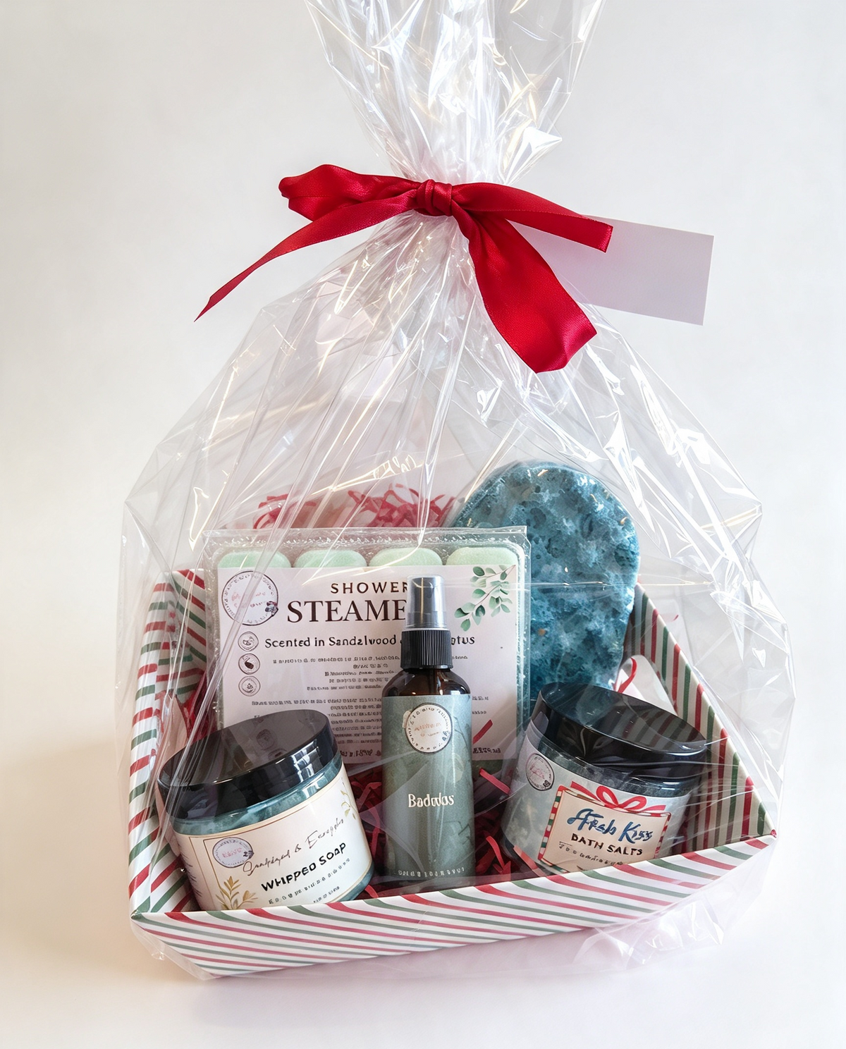 Festive shower hamper