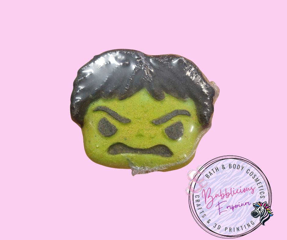 Green man bath bomb