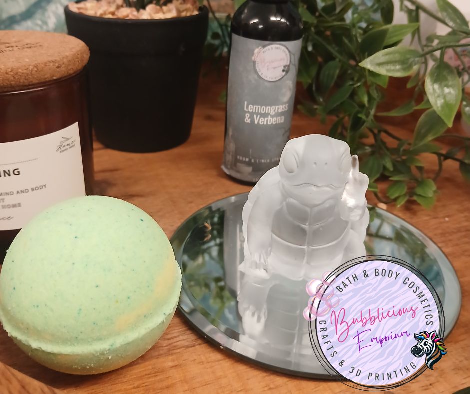 Lemongrass & Verbena Spa Gift Set with resin turtle