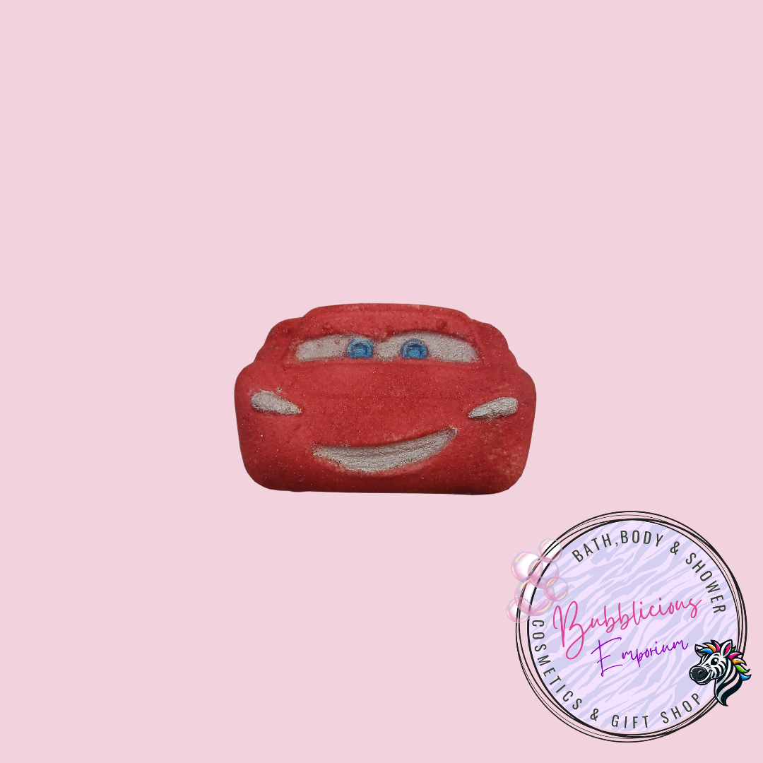 Red car bath bomb