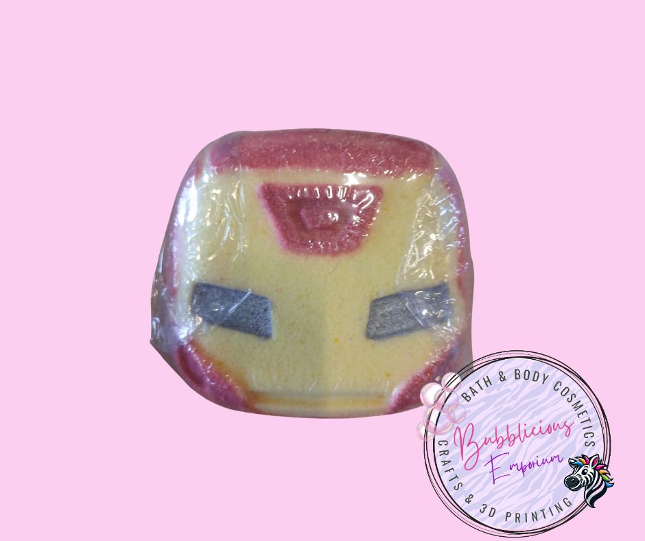 Iron suit bath bomb