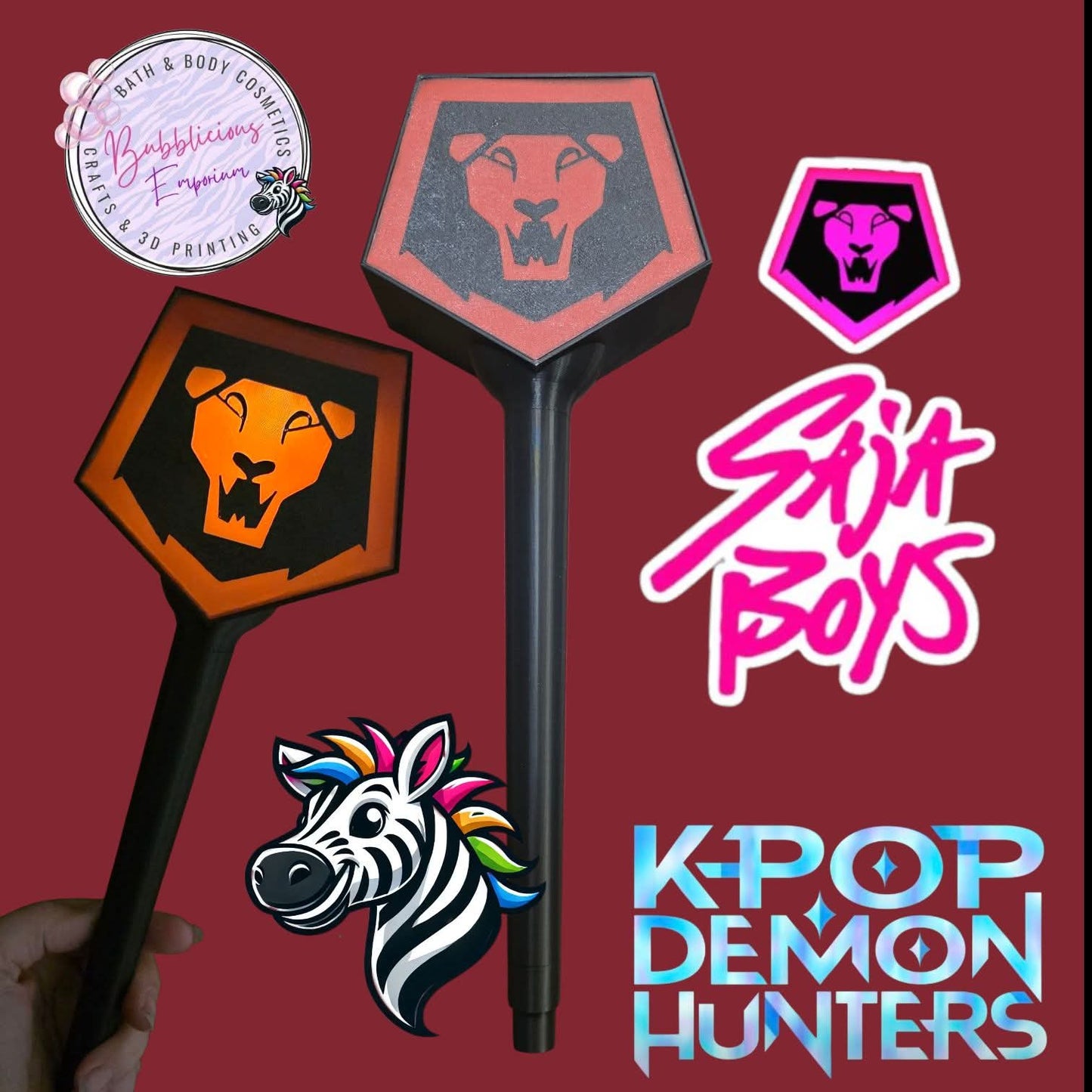 3d printed demon boy light wand