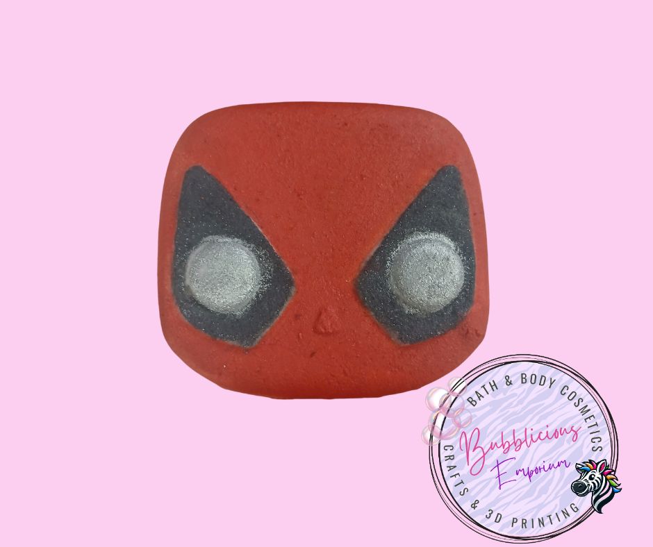 Red pool bath bomb