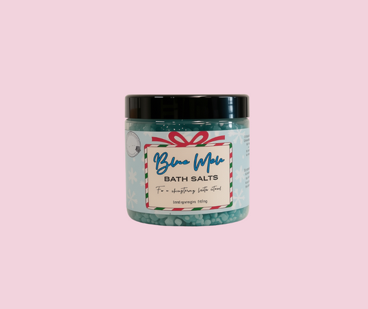 Blue male bath salts