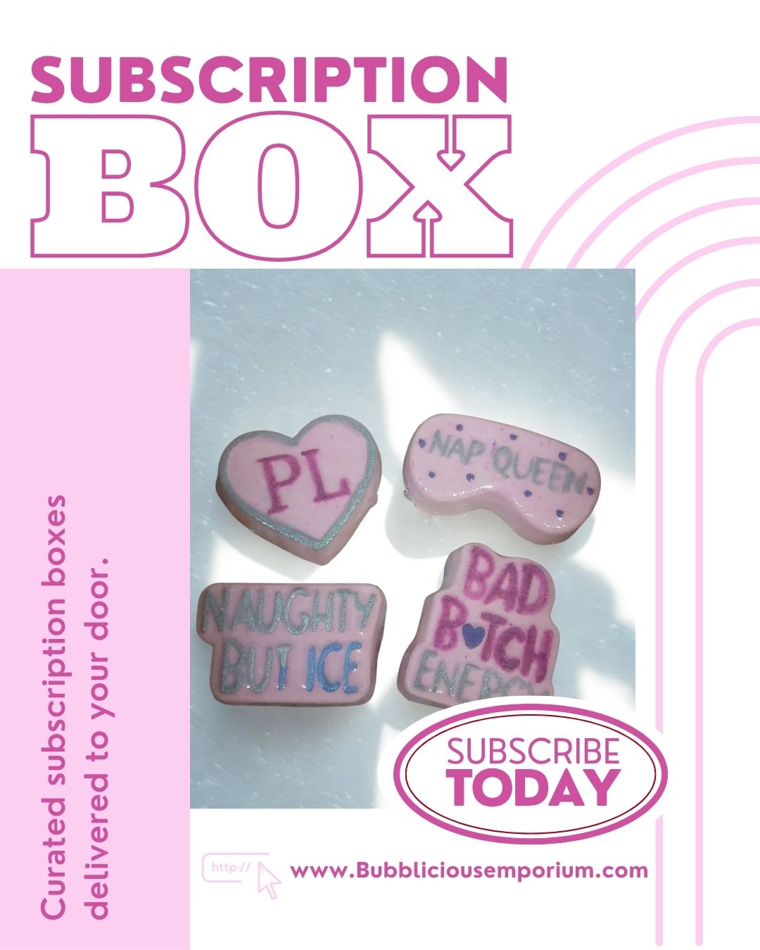 Bath bomb subscription box