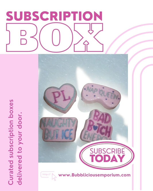 Bath bomb subscription box