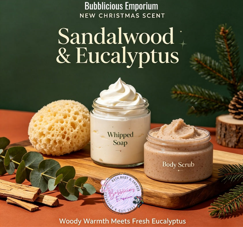 Sandalwood & Eucalyptus body scrub