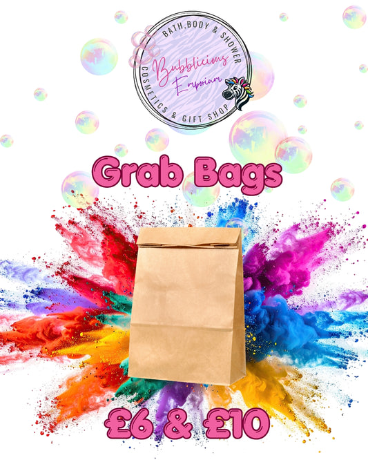 Bath body and shower grab bags