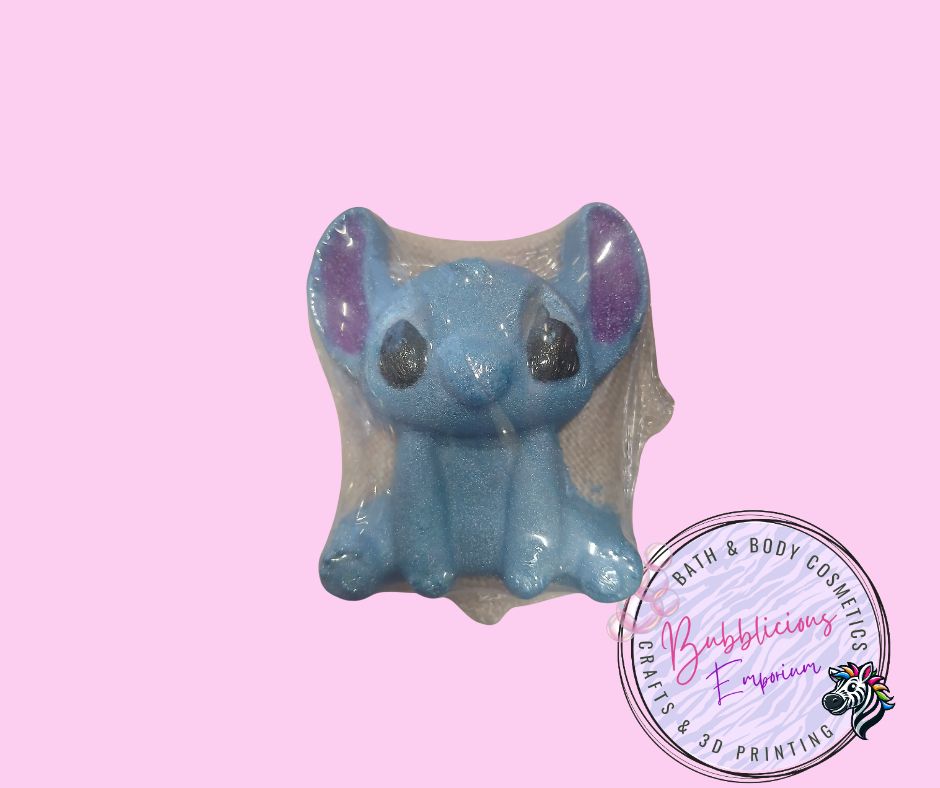Blue alien bath bomb